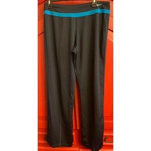 Nike Large 12-14 Blue Dri-Fit Athleisure Running Workout Pants Full Length EUC